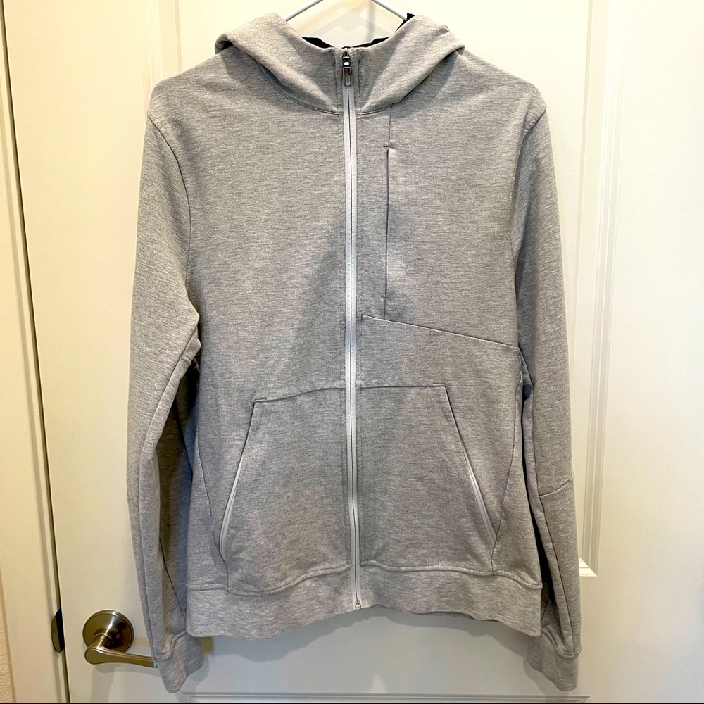 Lululemon City Sweat Zip Hoodie, M, Heather Gray